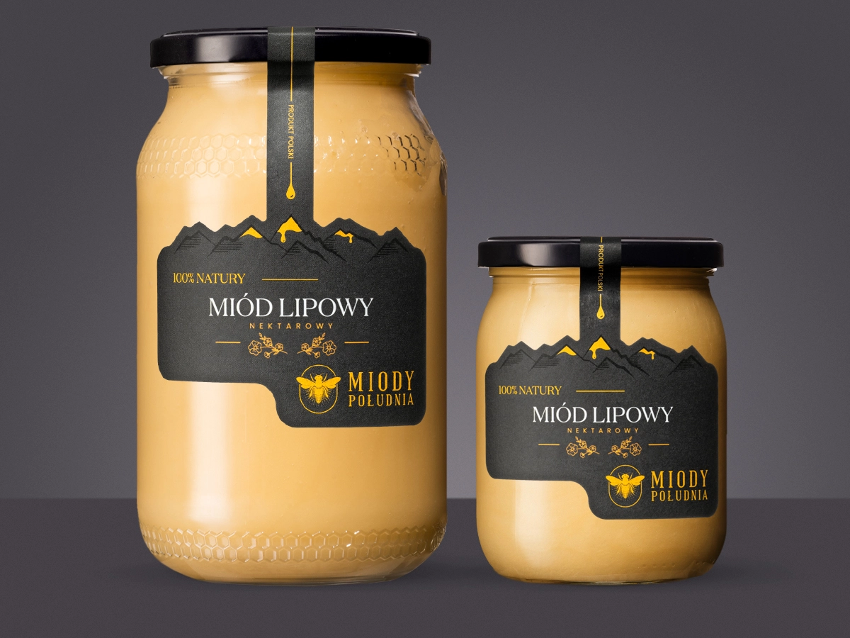Dwa słoiki miodu lipowego